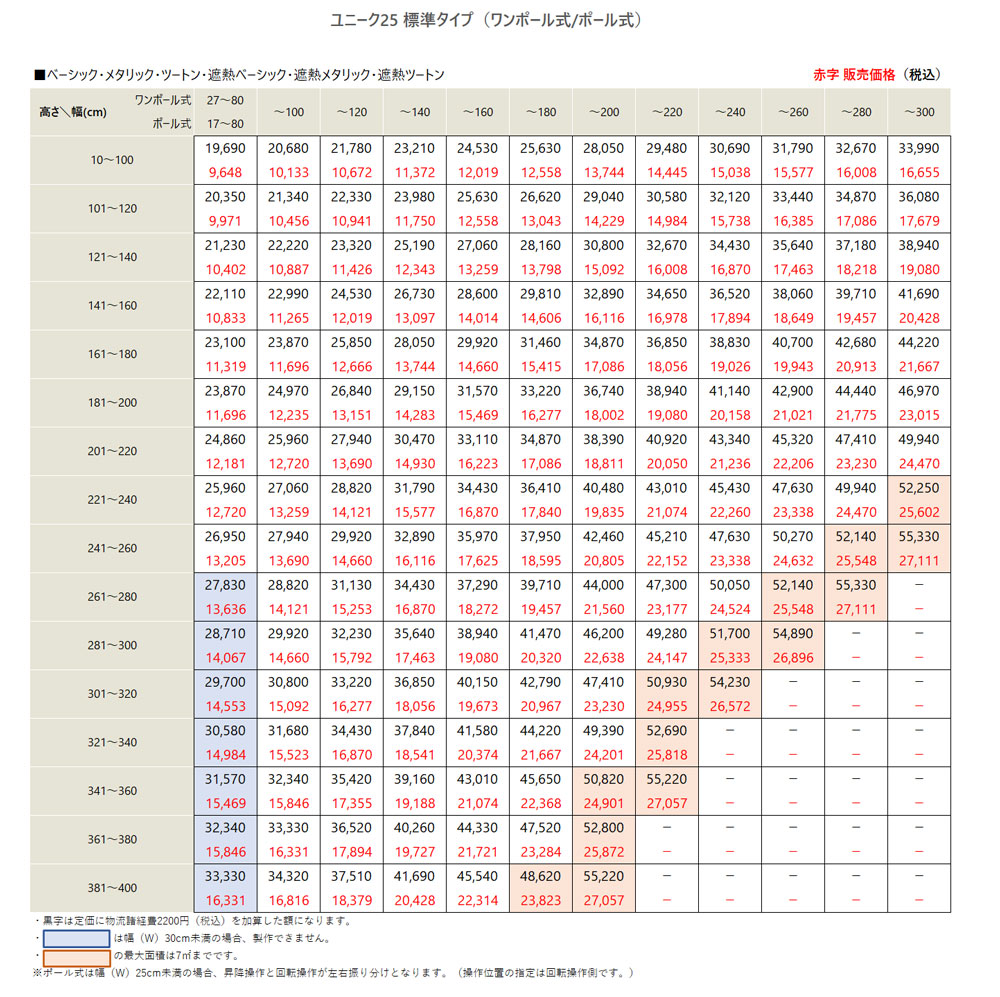 ブラインド 【標準タイプ】 ニチベイ ユニーク25 ベーシックカラー （1