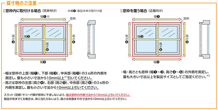 サイズの測り方