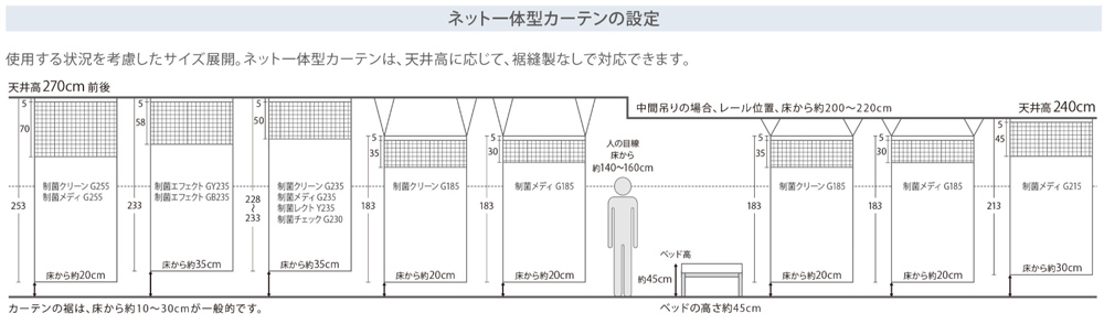 カーテン シンコール コントラクトカーテン タクト シャワーカーテン