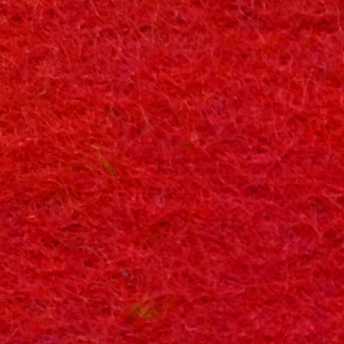 パンチカーペット あかね毛氈 純毛 桜花 (厚み5mm) 赤 幅1900mm (1ｍ 