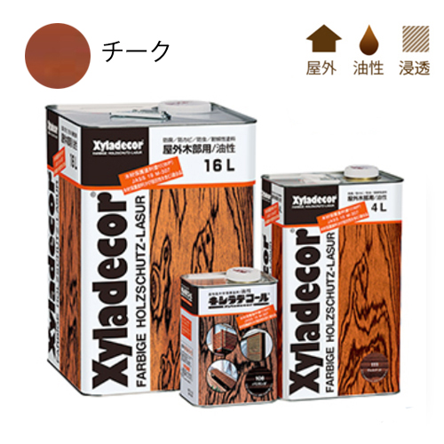 塗料 #103 大阪ガスケミカル キシラデコール チーク 16L （1缶から販売