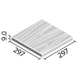タイル IFT-300/HNK-31~HNK-33 リクシル 内装床 サーモタイル ヒノキ 300角平（浴室床タイプ） 全3色 (1ケースから販売)