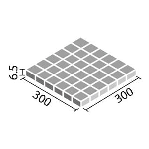 タイル IFT-50P1/NT-31∼NT-34 リクシル 内装床 サーモタイル ナチュラル 50mm角紙張り(浴室床タイプ) 全4色 (1ケースから販売)