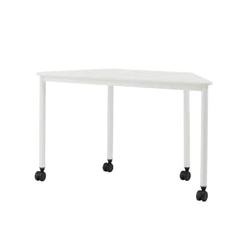 オフィスデスク ARF-WTR 井上金庫 台形テーブル ホワイト脚 W1200×D520