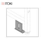 itoki-option-knotwork-ladderpartition-floorfixbracket-flla-pf