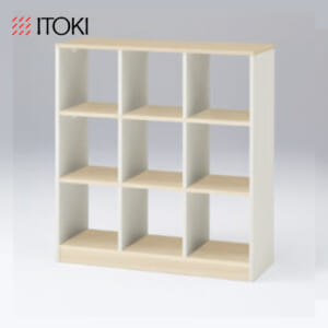 itoki-shelf-knotwork-openshelf3by3-hll-1111s