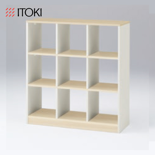 itoki-shelf-knotwork-openshelf3by3-hll-1111s