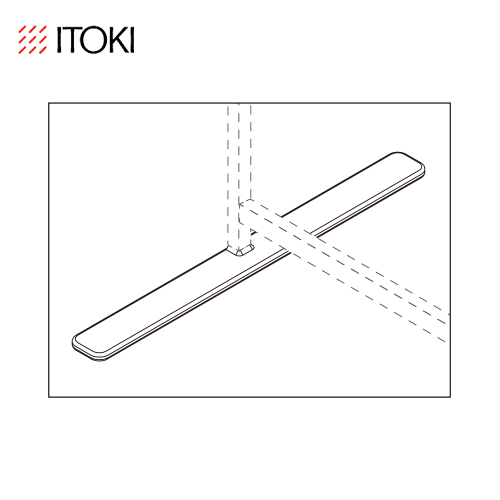 itoki-option-knotwork-ladderpartition-safetyleg-flla-pb