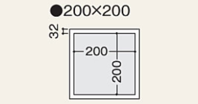 金物 T12N20 フクビ 天井・壁兼用点検口枠 点検口枠 T-125N (ボード厚