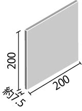 タイル DTL-200/CGA-1~CGA-12 リクシル クラウディガラス デザイナーズタイルラボ 200角平 (1ケースから販売)