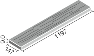 タイル DTL-1215/WDT-11 リクシル ウッドタッチ 外床タイプ デザイナーズタイルラボ 1200×150角平 (1ケースから販売)