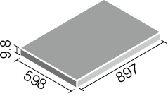 タイル IPF-960/STK-1 リクシル キラミックステップⅡ(汚垂れ石) 900×600角平 (1ケースから販売)